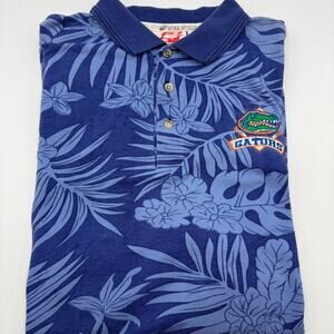 University of Florida gators floral cotton golf polo size XL Vintage spike sport